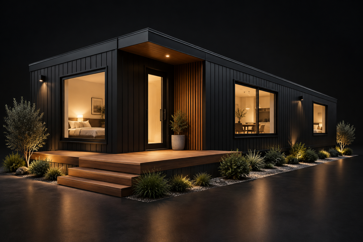 AIVEO 双房奶奶房 3.82m × 9.47m 模块化住宅外观